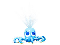 Playtastic Aufblasbarer Oktopus mit integriertem Wassersprinkler für Kinder; Luftkissen-Fussbälle Luftkissen-Fussbälle Luftkissen-Fussbälle Luftkissen-Fussbälle 